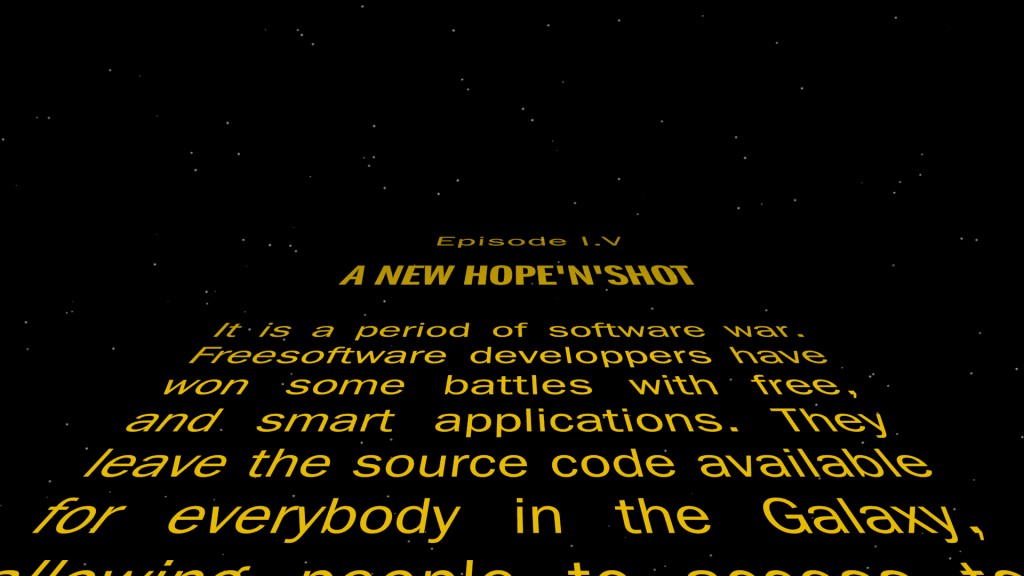 Space Movie Intro animation (starwars opening ;-))  preview image 1
